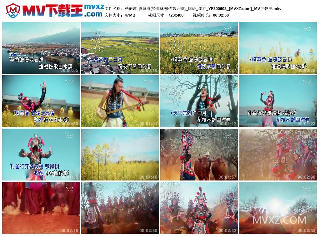 杨丽萍-滇海曲(经典咏柳传第五季)_国语_流行_YF800508